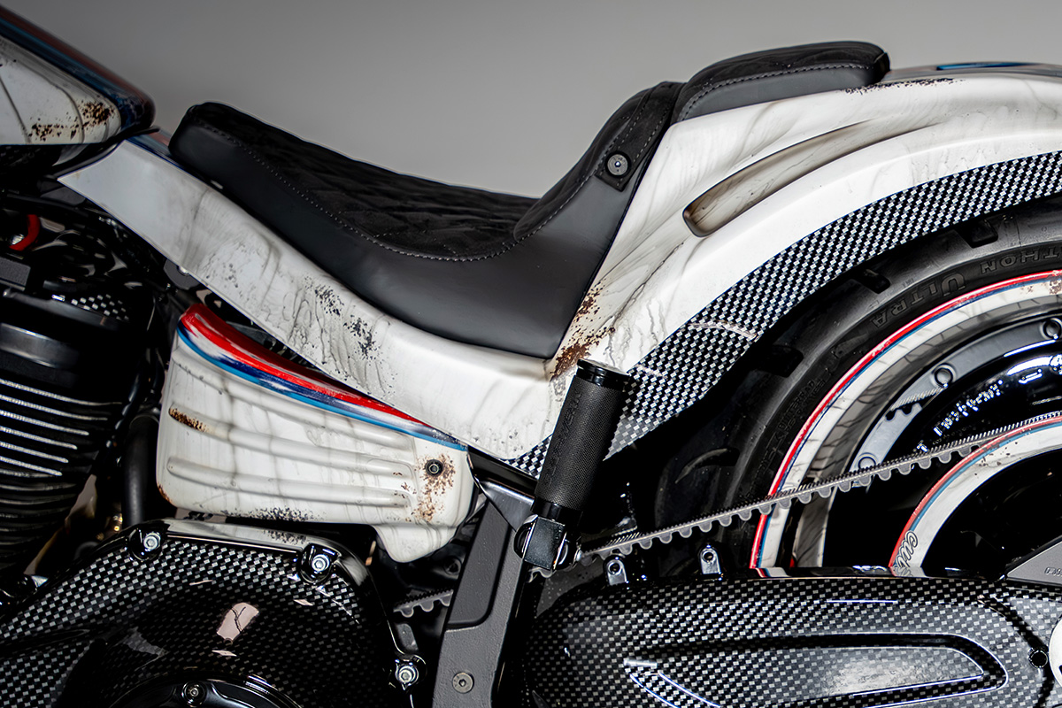 Pillion footrests RACING (suitable for Harley-Davidson models: Softail from 2018)