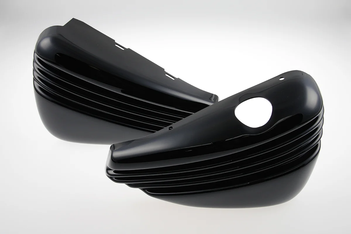 Side cover set BOBBER (suitable for Harley-Davidson models: Sportster from 2004 to 2013, glossy black)