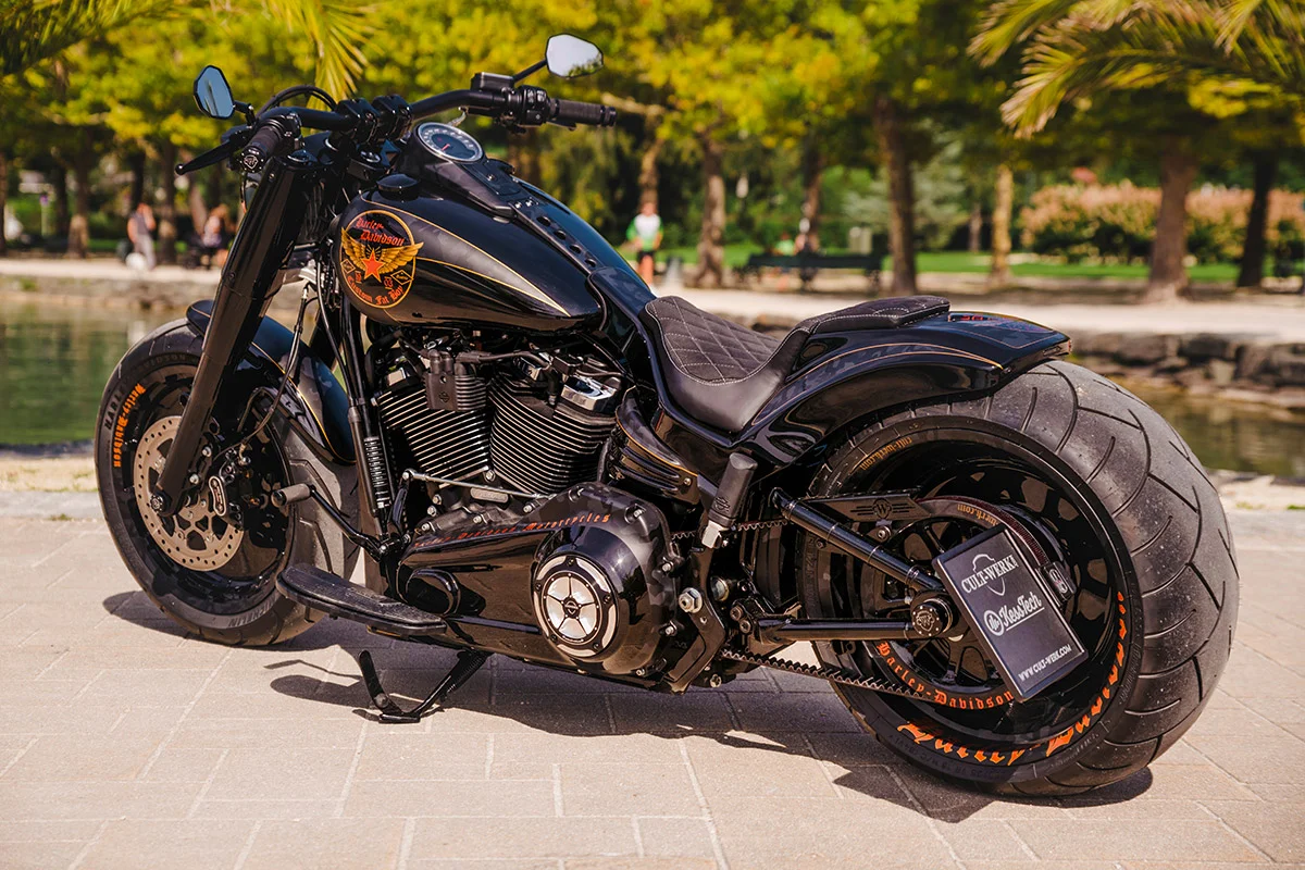 2018 harley davidson fatboy custom best sale