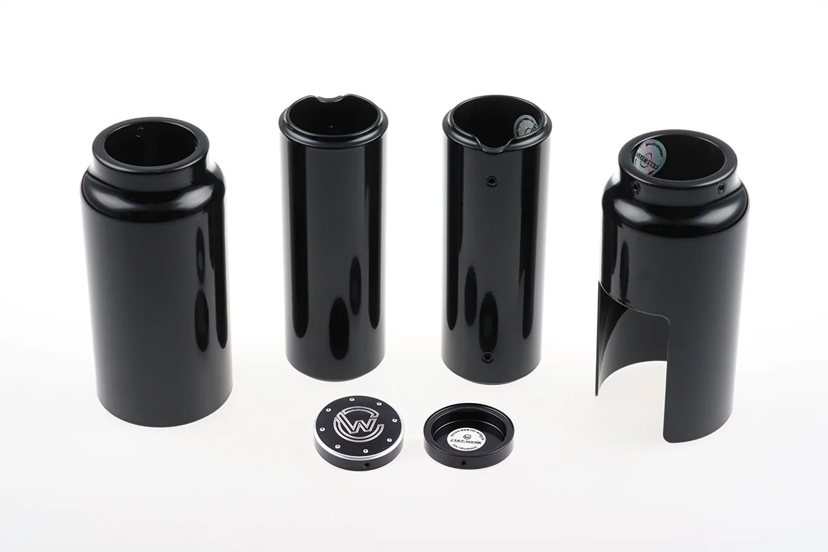 Fork Cover Kit "Long Version" (suitable for Indian Motorcycle models: Scout Bobber from 2018, with milling)