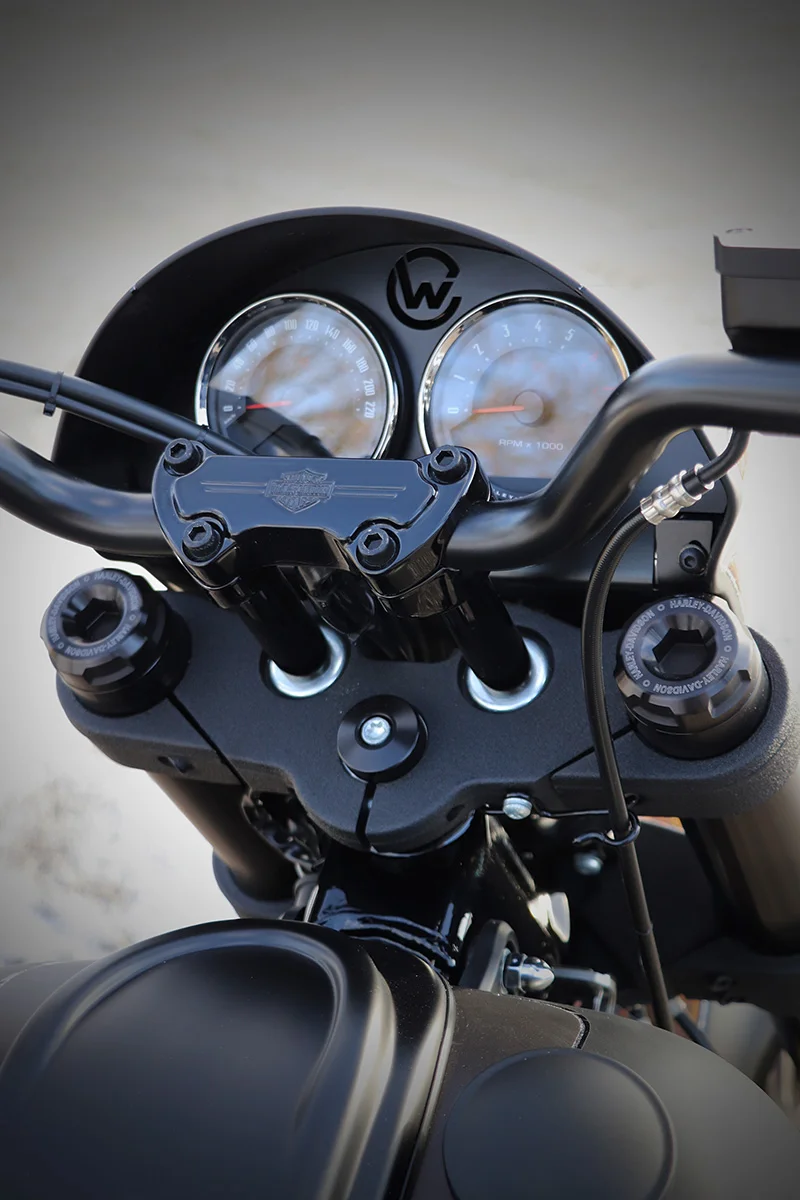 SET Dash Cover inkl. Tachoversatz (passend für Harley-Davidson Modelle: Low Rider S ab 2018 bis 2021)