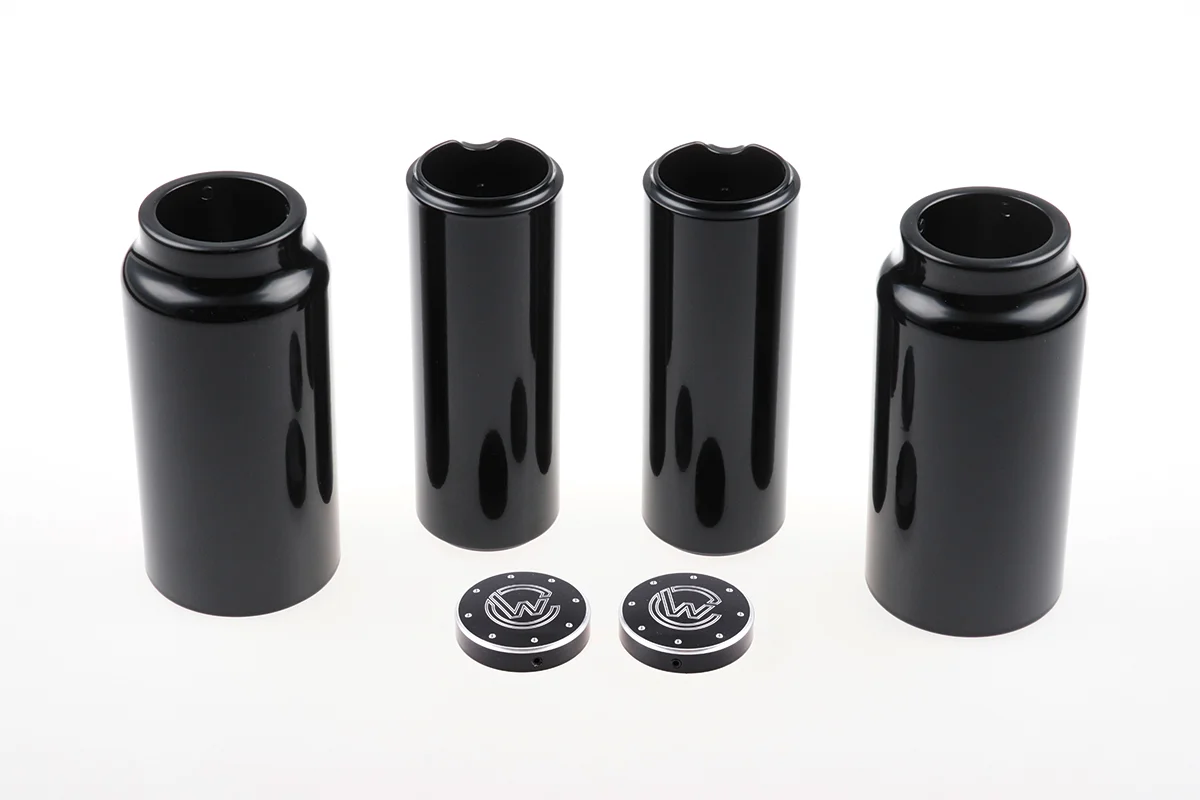 Fork Cover Kit "Long Version" (suitable for Indian Motorcycle models: Scout Bobber from 2018, with milling)