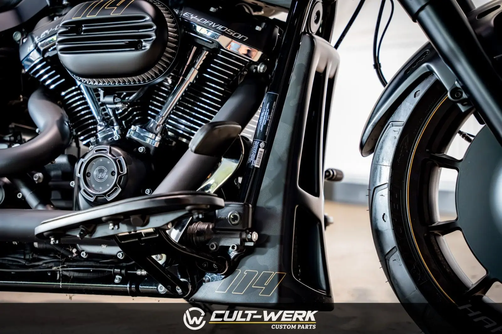 Harley-Davidson Fat Boy 114 "Black Camouflage" by Cult-Werk