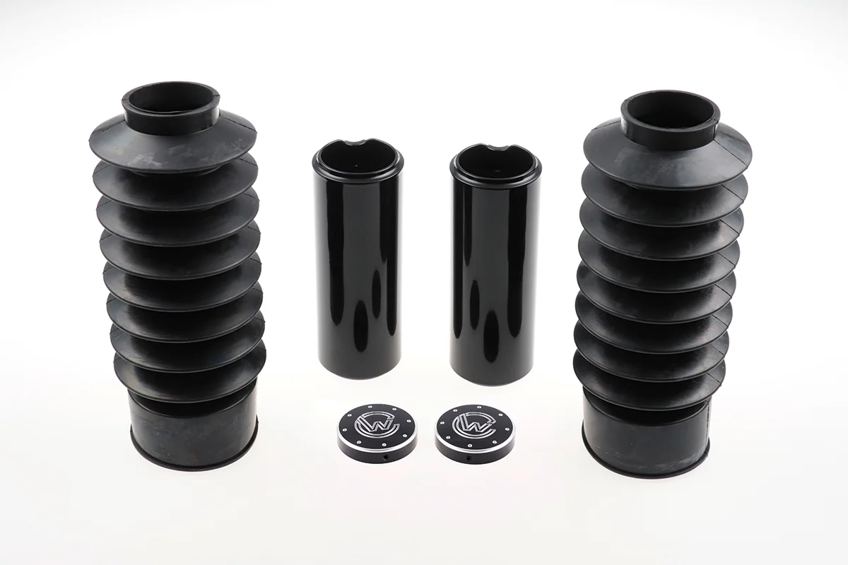 Fork Cover Kit "Long Version" (suitable for Indian Motorcycle models: Scout Bobber from 2018, with milling)