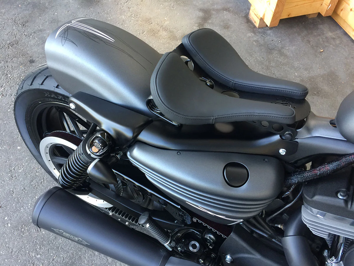 Rear fender ORIGINAL STYLE SHORT (suitable for Harley-Davidson models: Sportster from 2004 to current, glossy black)