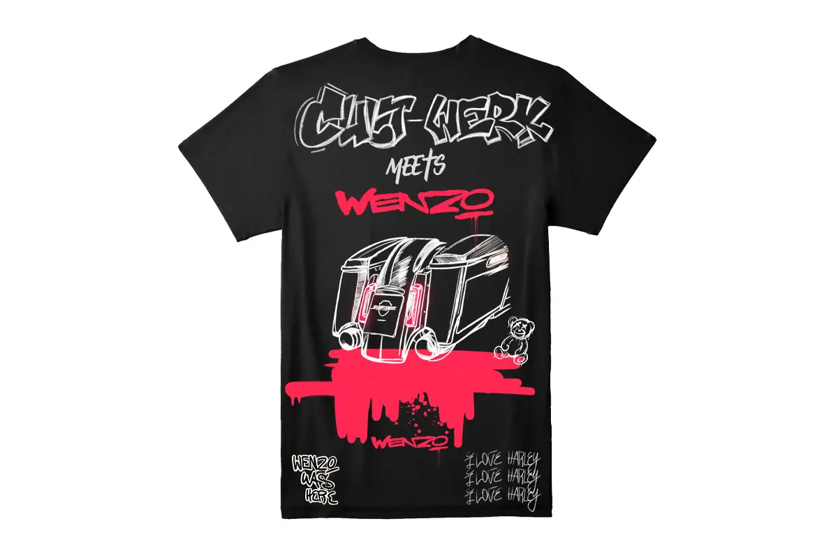 Cult-Werk X Wenzo T-Shirt "PopArt" - Black