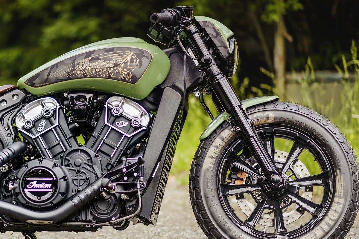 Front fender OLD SCHOOL (suitable for Indian Motorcycle models: Scout models from 2015)