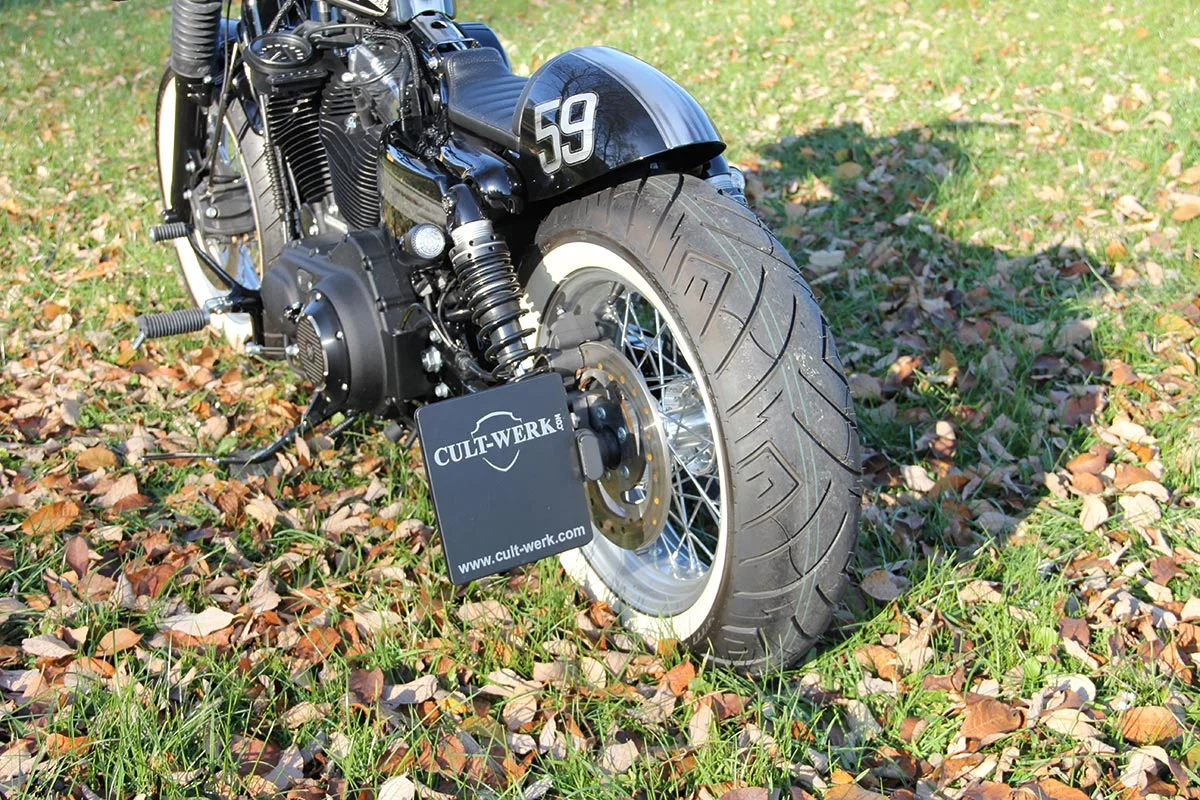 Kennzeichenhalter mit TÜV (passend für Harley-Davidson Modelle: alle Sportster)