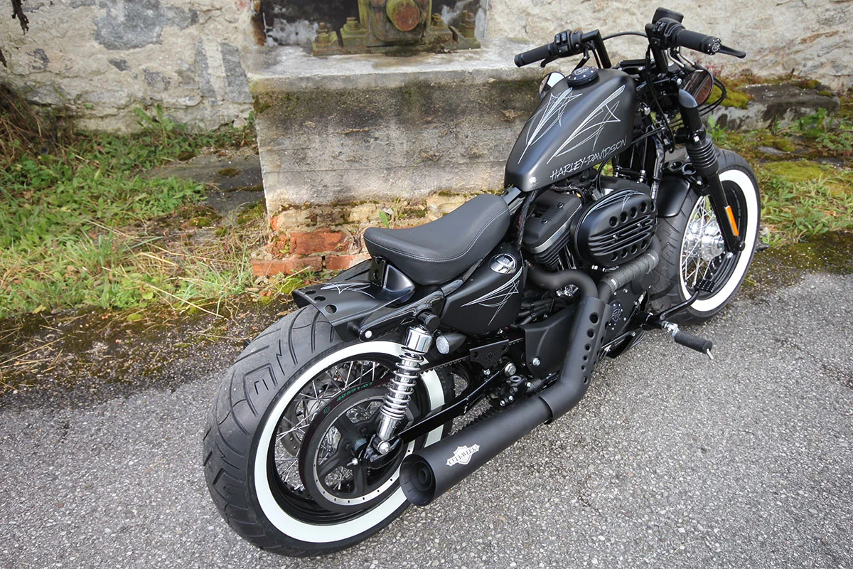 Heckfender BOBBER SHORT (passend für Harley-Davidson Modelle: Sportster ab 2004 bis aktuell)