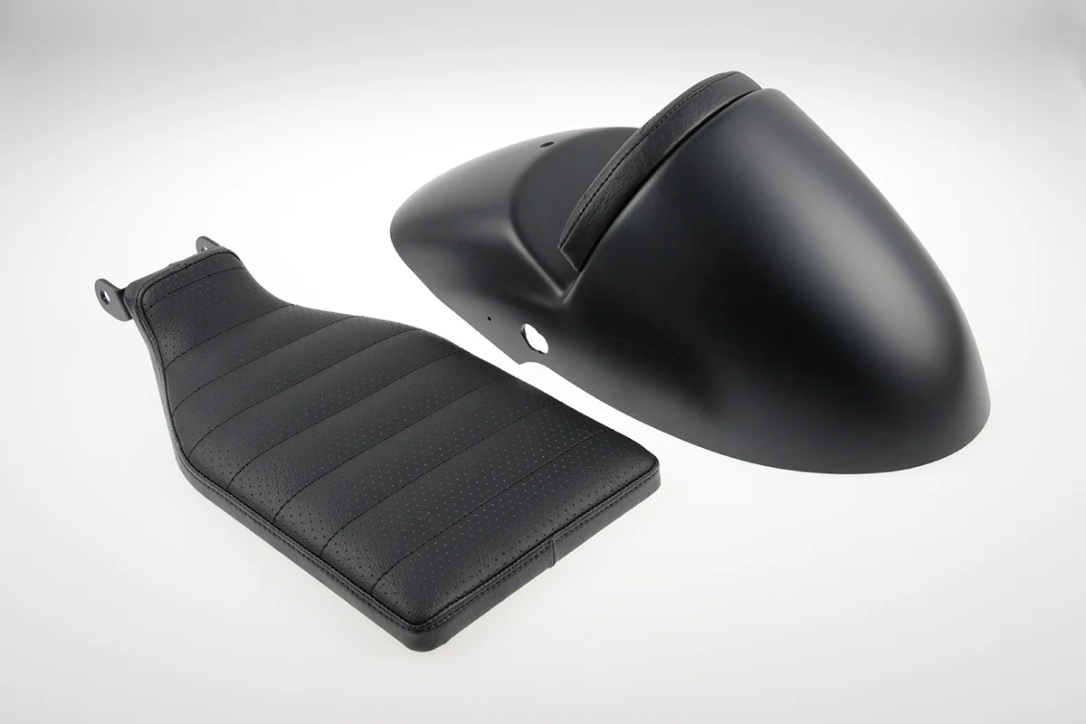 Rear fender CAFE RACER (suitable for Harley-Davidson models: Sportster from 2004 to current, paintable including seat)