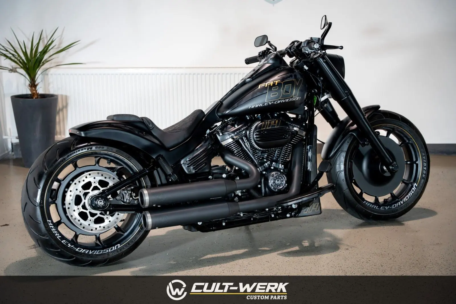 Harley-Davidson Fat Boy 114 "Black Camouflage" by Cult-Werk