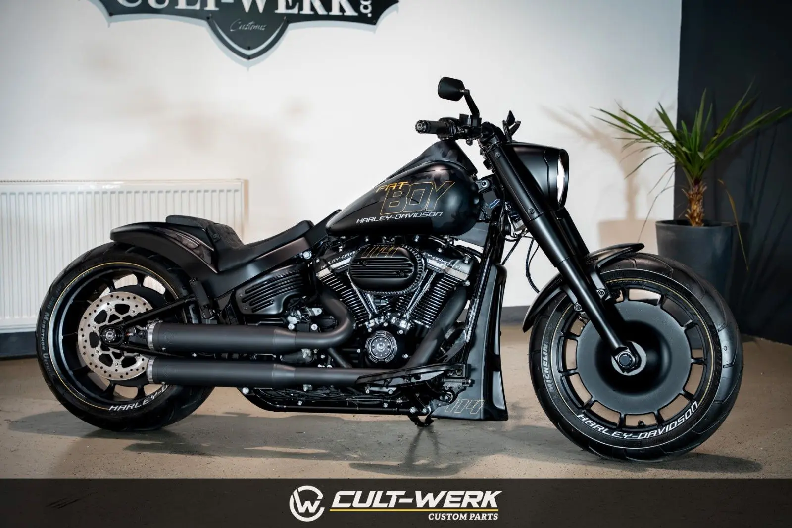 Harley-Davidson Fat Boy 114 "Black Camouflage" by Cult-Werk