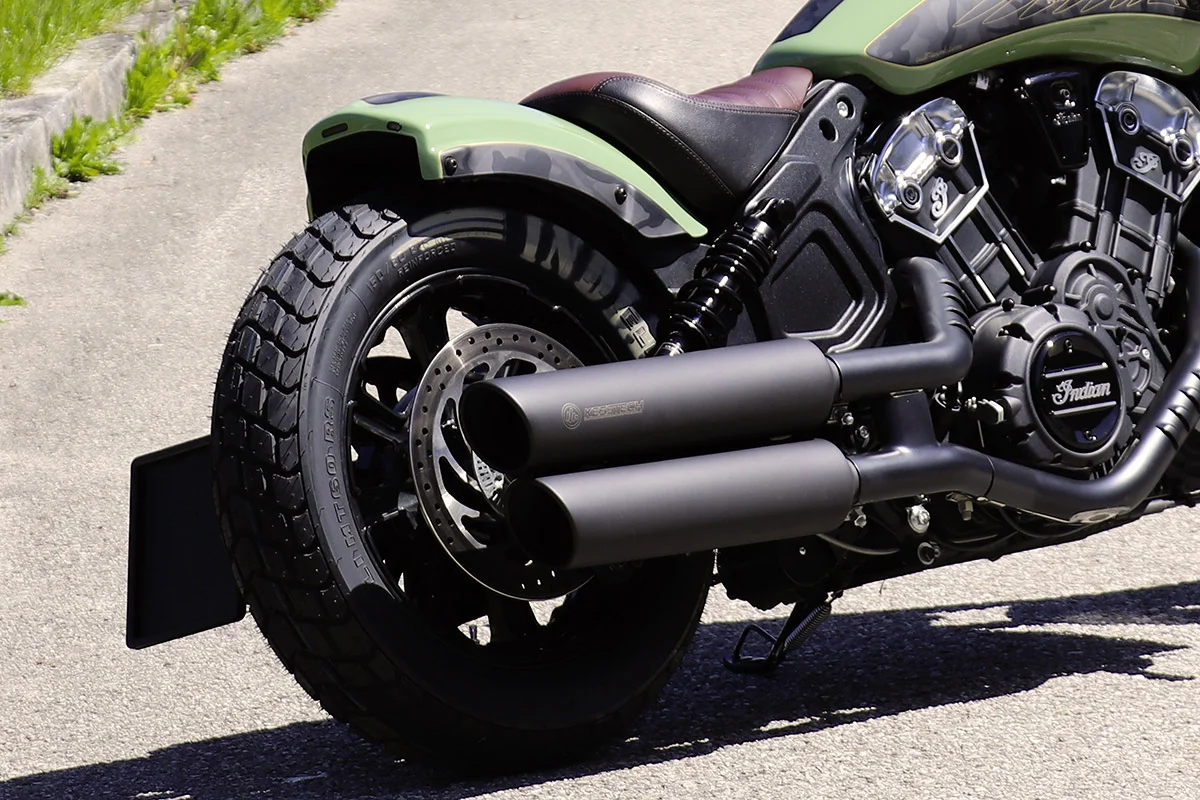 Rear fender BOBBER including lighting (suitable for Indian Motorcycle models: Scout Bobber from 2018)