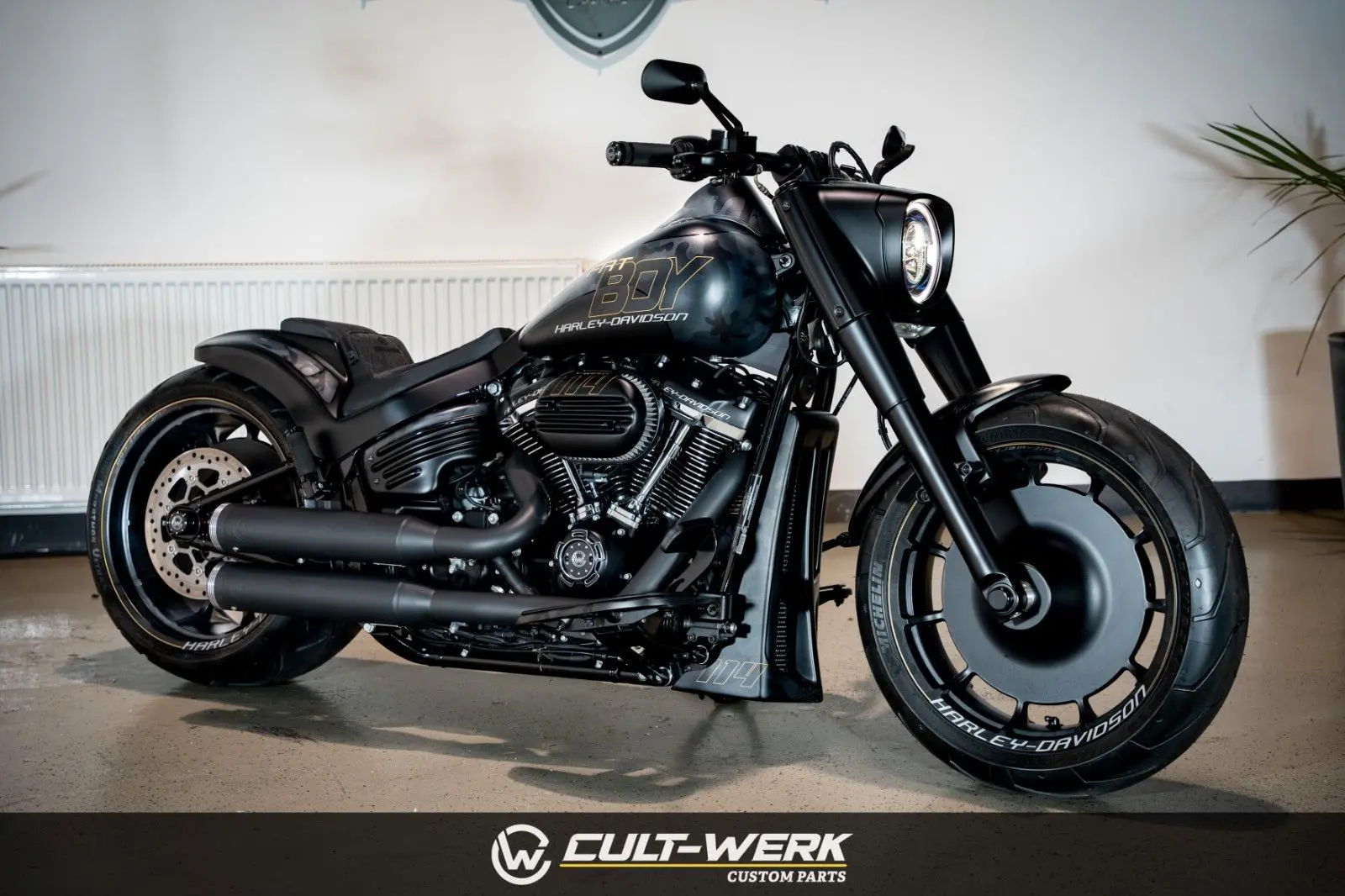 Harley-Davidson Fat Boy 114 "Black Camouflage" by Cult-Werk