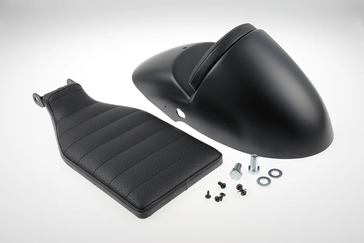 Rear fender CAFE RACER (suitable for Harley-Davidson models: Sportster from 2004 to current, paintable including seat)