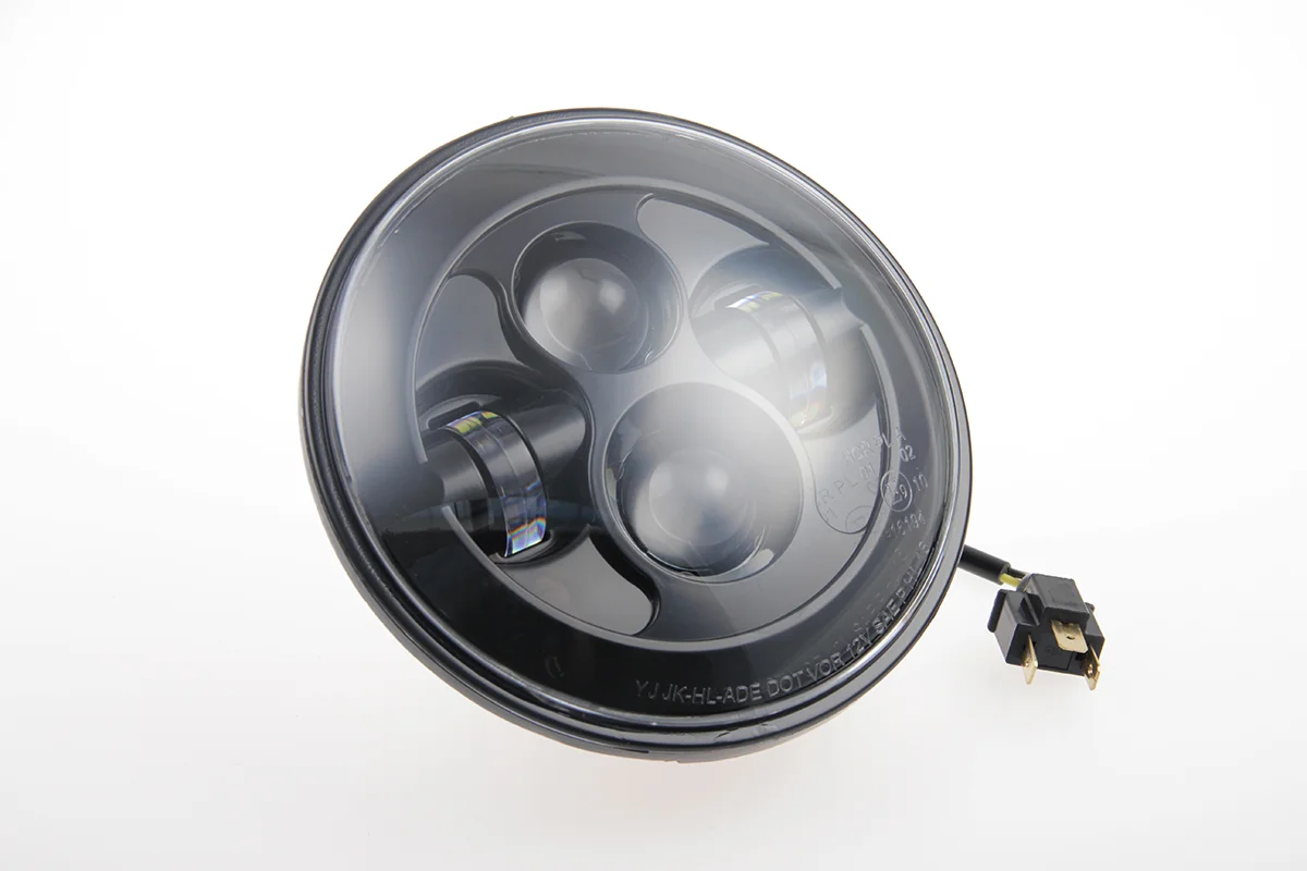 7" LED headlight, black (suitable for Harley-Davidson models: Touring)