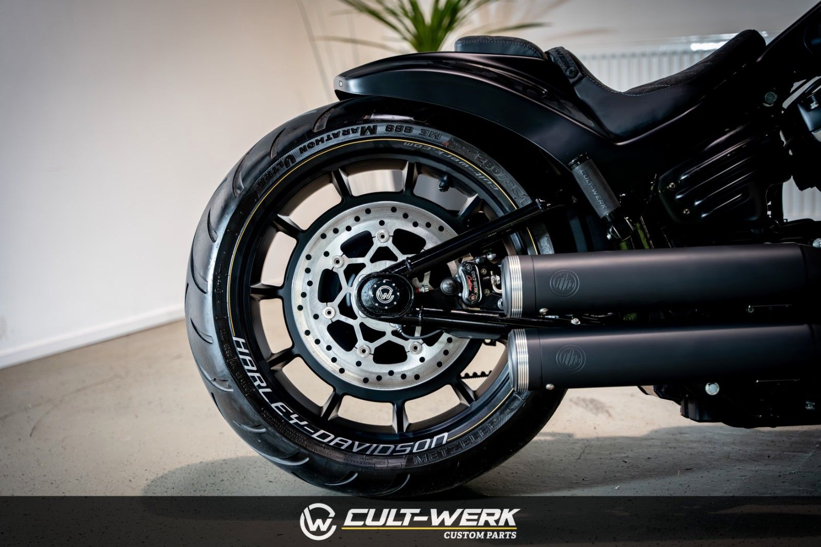 Harley-Davidson Fat Boy 114 "Black Camouflage"  by Cult-Werk