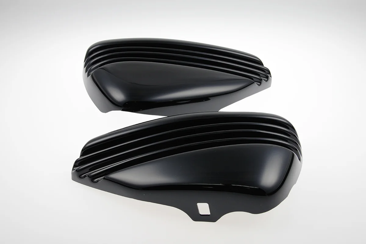 Side cover set BOBBER (suitable for Harley-Davidson models: Sportster from 2004 to 2013, glossy black)