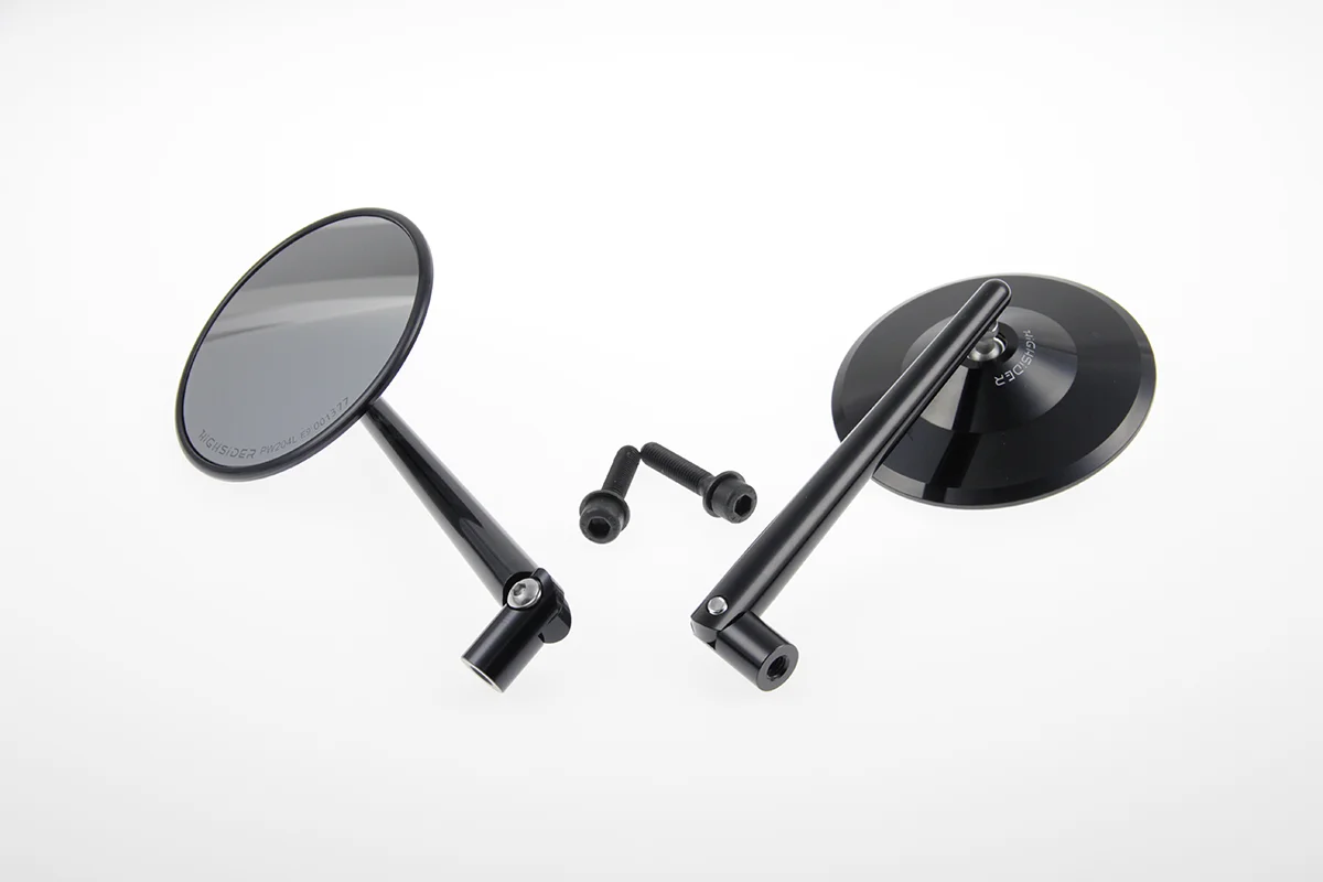 Mirror set ROUND (incl. E-mark)