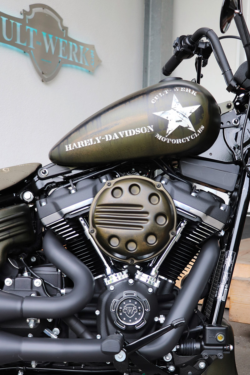 Cultwerk Luftfilter Deckel Slotted-O für Harley-Davidson Sportster