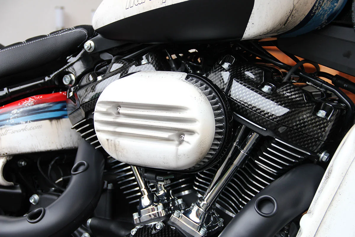 Air filter cover RACING (suitable for Harley-Davidson models: Softail from 2018 & Touring from 2021)