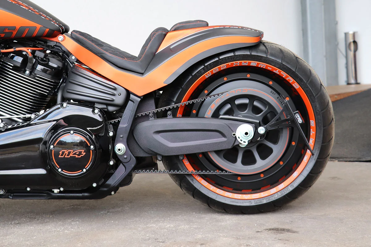 License plate holder with TÜV (suitable for Harley-Davidson models: FXDR from 2019)