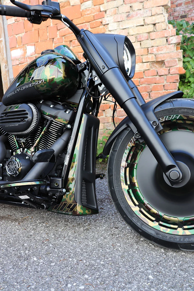 Front spoiler CUSTOM (suitable for Harley-Davidson models: Softail from 2018)