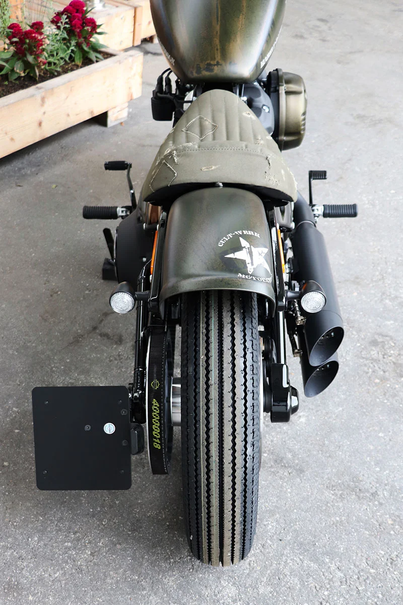 Rear fender ORIGINAL STYLE SHORT (suitable for Harley-Davidson models: Street Bob & Softail Standard from 2018)