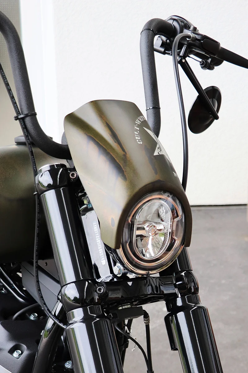 Headlight mask CUSTOM (suitable for Harley-Davidson models: Street Bob & Softail Standard from 2018)