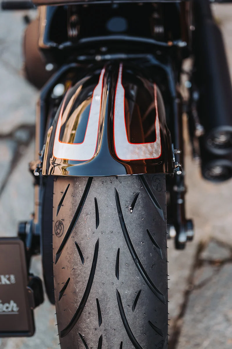 Swinging rear fender (suitable for Harley-Davidson models: Street Bob & Softail Standard from 2018)