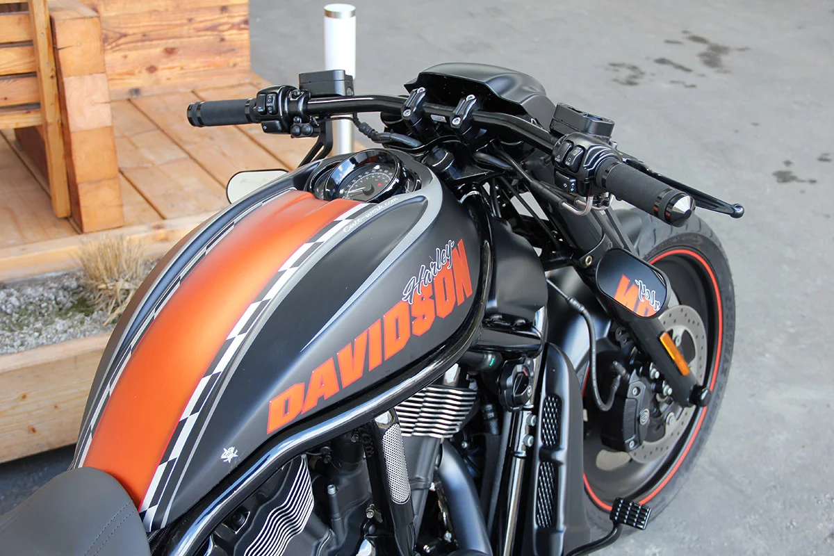 Airbox cover RACING (suitable for Harley-Davidson models: V-Rod Muscle from 2009 - 2017, V-Rod Muscle without LFD)