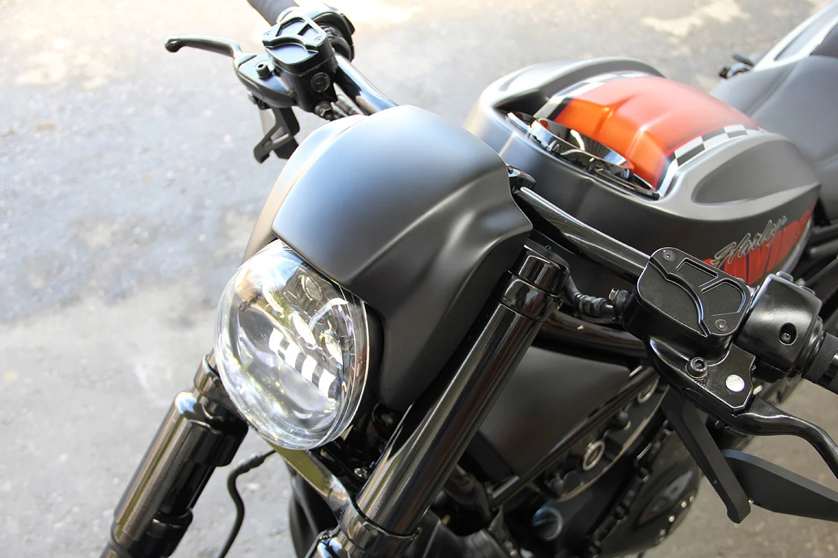 Headlight mask NEW NIGHT ROD STYLE (suitable for Harley-Davidson models: VRSC V-Rod from 2002 - 2011)