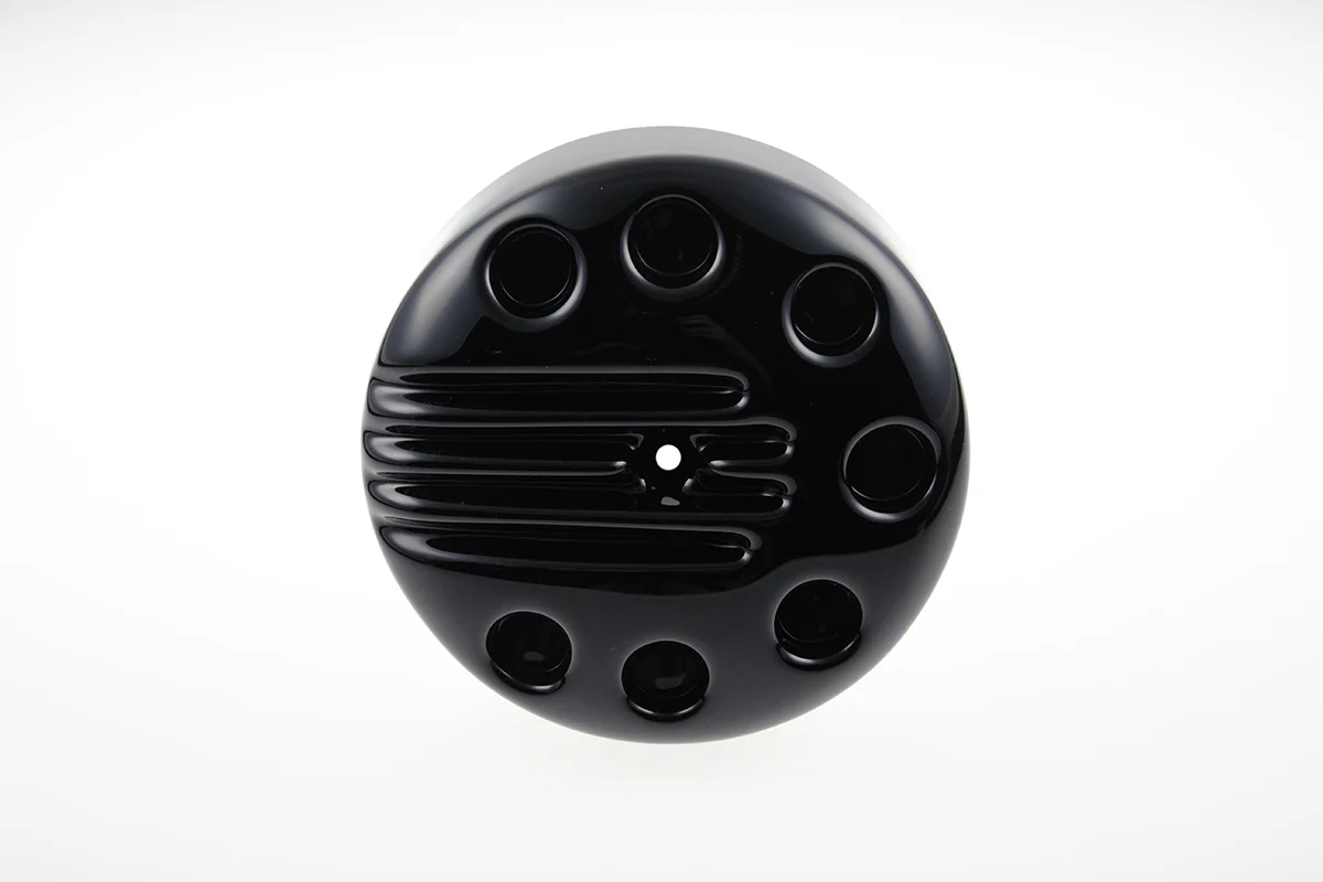 Air filter cover SLOTTED (suitable for Harley-Davidson models: Sportster from 2016 to current, glossy black)