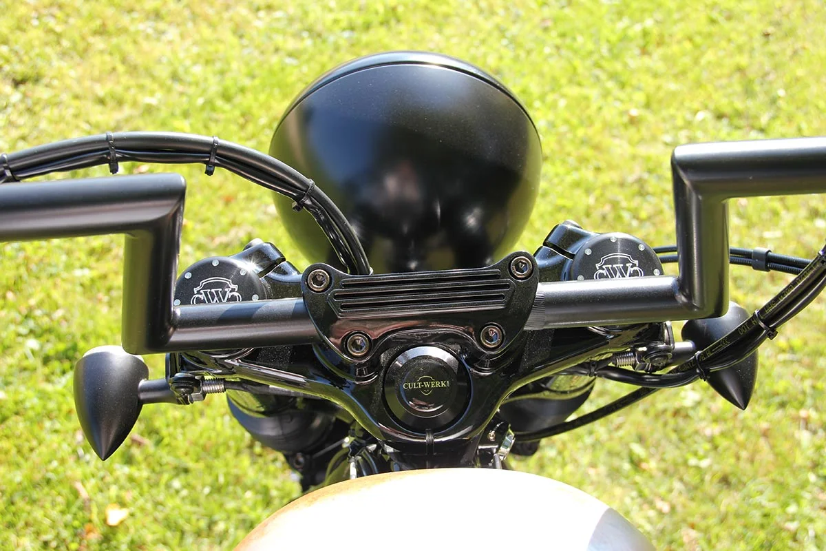 Screws handlebar clamp black (suitable for Harley-Davidson models: all Sportster)