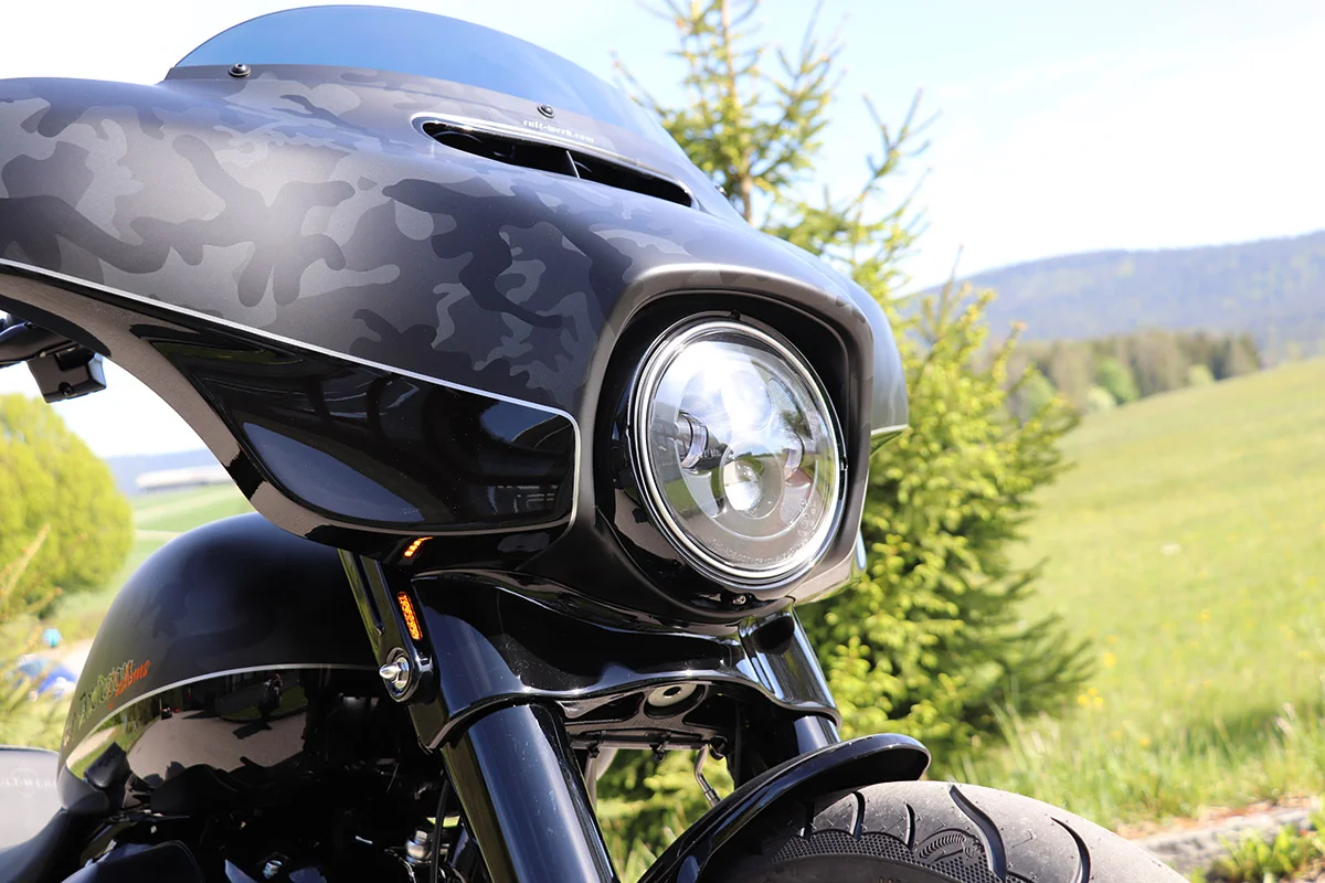 LED indicator set CLEAN STYLE (suitable for Harley-Davidson models: Street Glide from 2014, original LED)