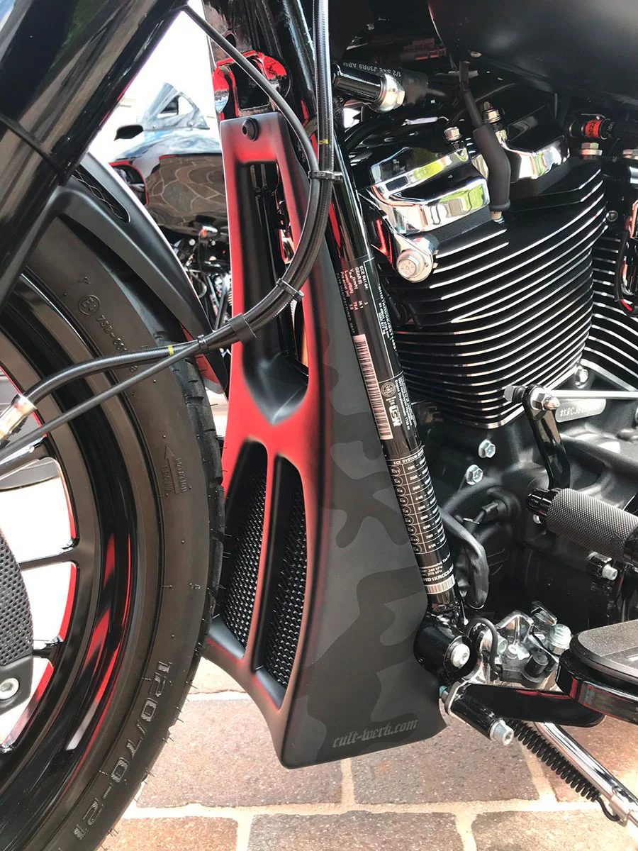 Front spoiler CUSTOM (suitable for Harley-Davidson models: Touring from 2017, without crash bar)