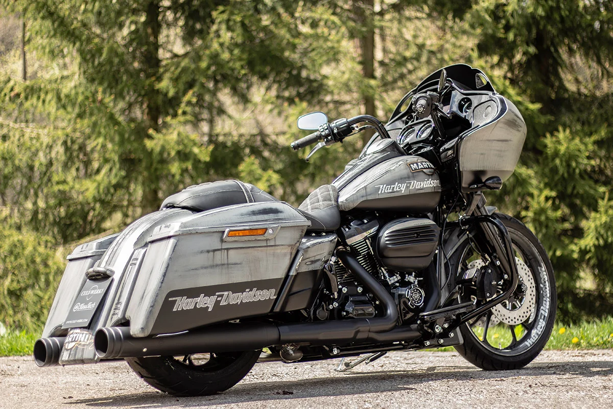 Side cover set CUSTOM (suitable for Harley-Davidson models: Touring from 2009)