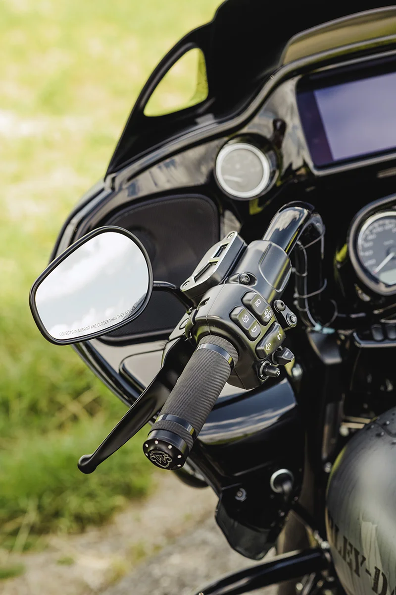 Brake and clutch cylinder cover RACING (suitable for Harley-Davidson models: Touring from 2014 with hydraulic clutch)